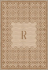 Marisa Beige Customizable Monogram Rug