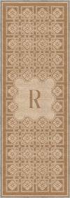 Marisa Beige Customizable Monogram Rug