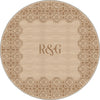 Marisa Beige Customizable Monogram Rug