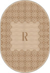Marisa Beige Customizable Monogram Rug