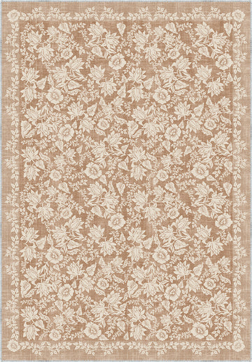 Minora Light Brown Washable Rug