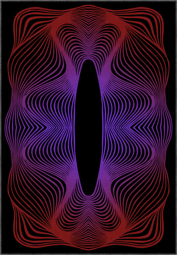 Optio Purple Op Art Rug