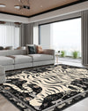 Tashi Black and White Tiger Pelt Rug