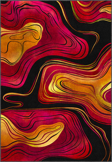 Calida Abstract Lava Rug