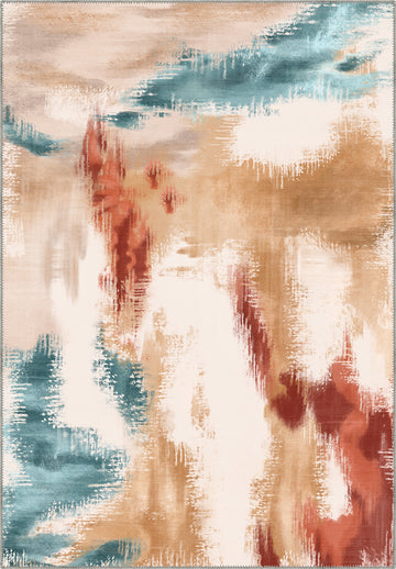 Zarina Terracotta Ikat Rug