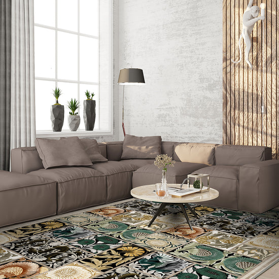 William Morris style rug for living room.