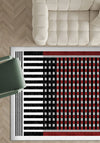 Geometric rug for living room.