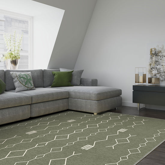 Sage green berber rug for living room