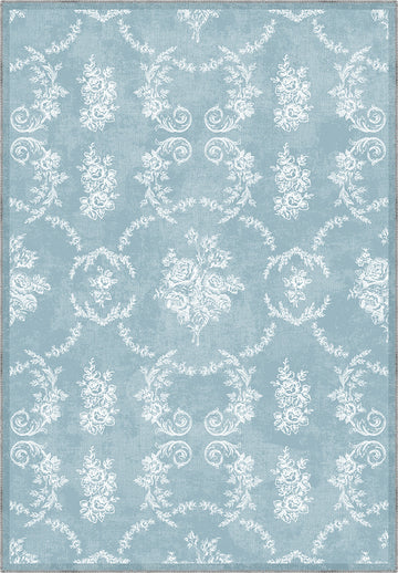 Colette Blue Farmhouse Rug