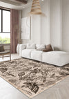Liora Floral Beige Rug