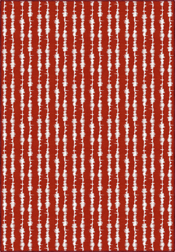 Penelope Red Striped Rug