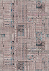 Nora Abstract Washable Pink Rug