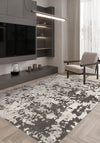Grant Brown Abstract Washable Rug