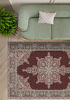 Farinda Burgundy Persian Rug