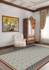 Eloise Vintage Trellis Tile Rug