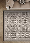 Aveline Brown Damask Rug