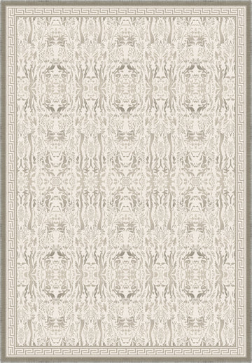 Aveline Beige Distressed Foliage Rug