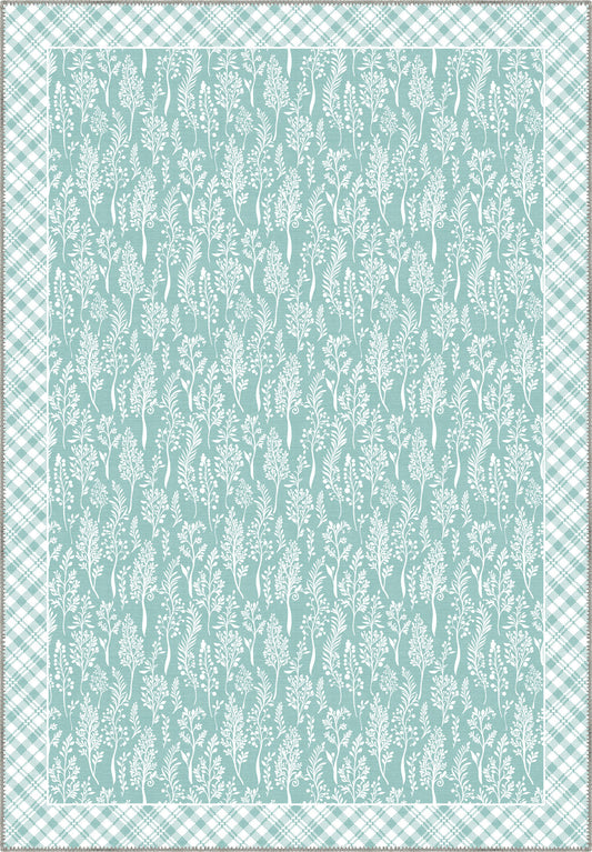 Alder Cottagecore Duck Egg Blue Rug
