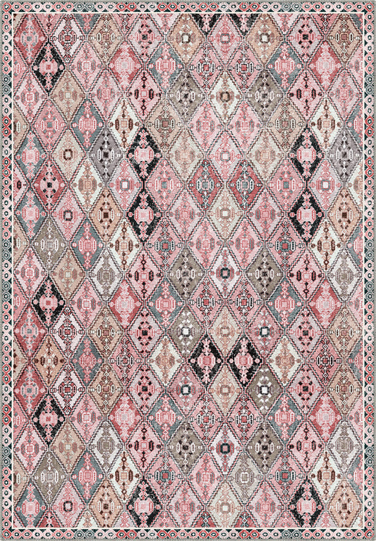 Romilly Pink Tribal Kilim Rug