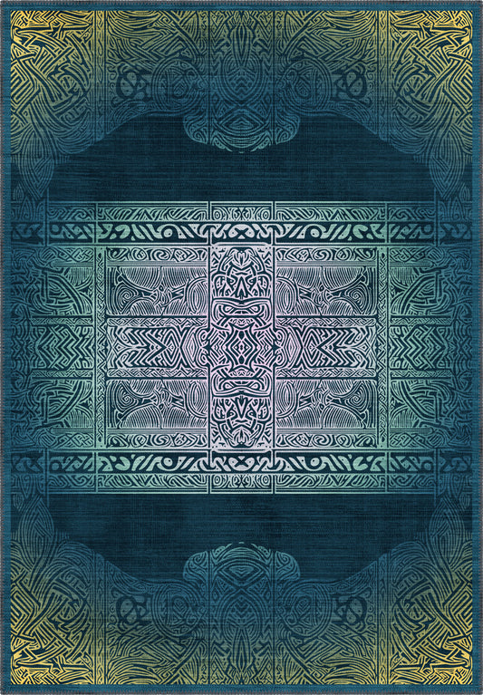 Maeva Teal Celtic Rug