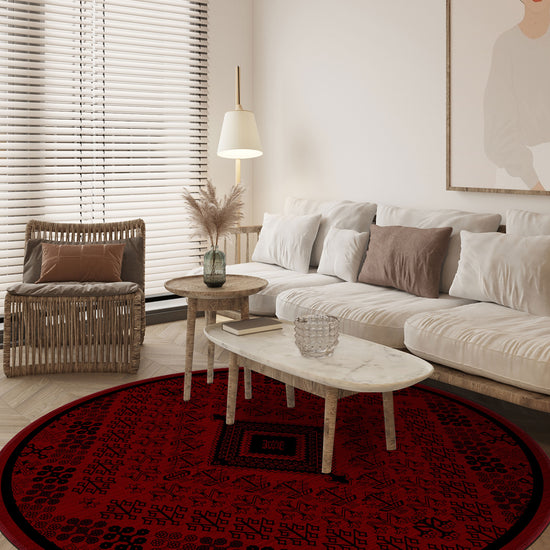 Round rug for living room.