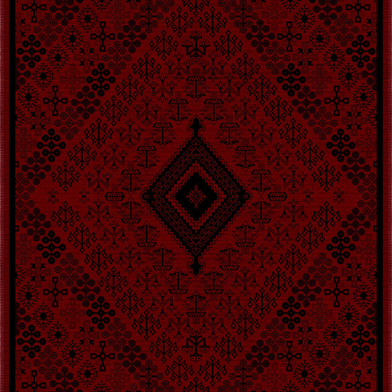 Burgundy persian rug