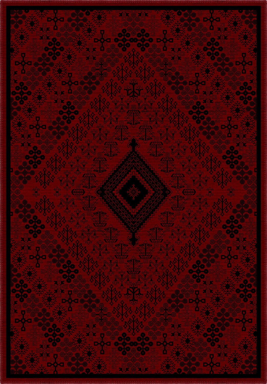 Burgundy persian rug