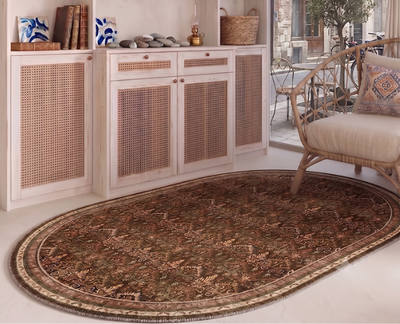 80 x 120 cm oval rugs for soft curves and elegant styling.