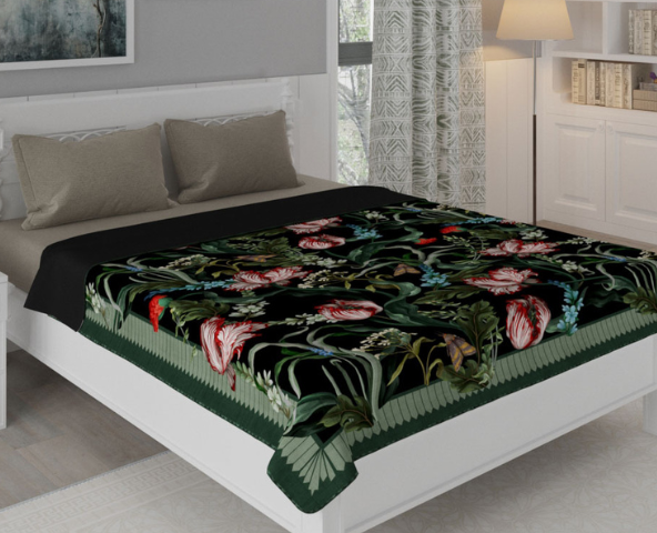 A bedspread on a bed