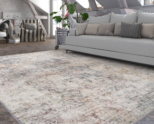 Rectangular rugs easily fit to any living space.