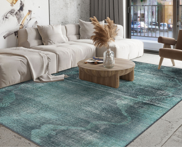 Teal Rugs I Machine Washable I Free Shipping I Rugette