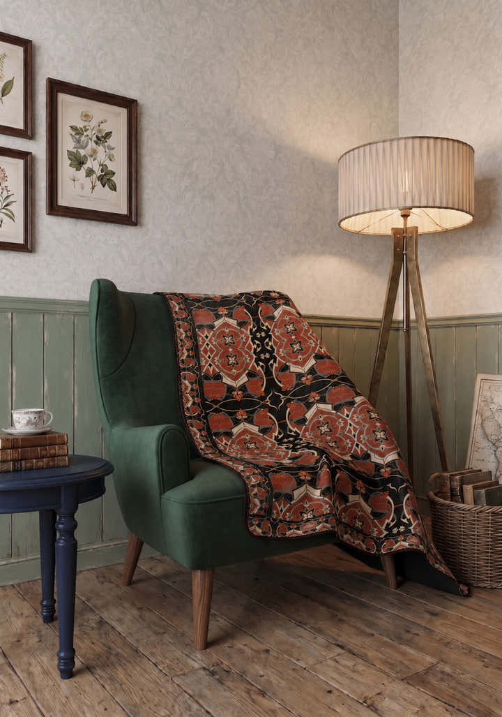 Azar Coral Throw Blanket