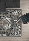 Brynn Grey Abstract Rug