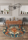 Brynn Orange Medallion Rug