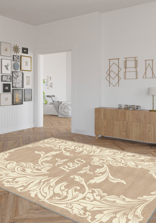 Luna Cream Customisable Letter Rug