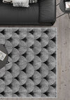 Addison Geometric Anthracite Rug