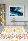 Tigris Yellow and Orange Turkish Rug