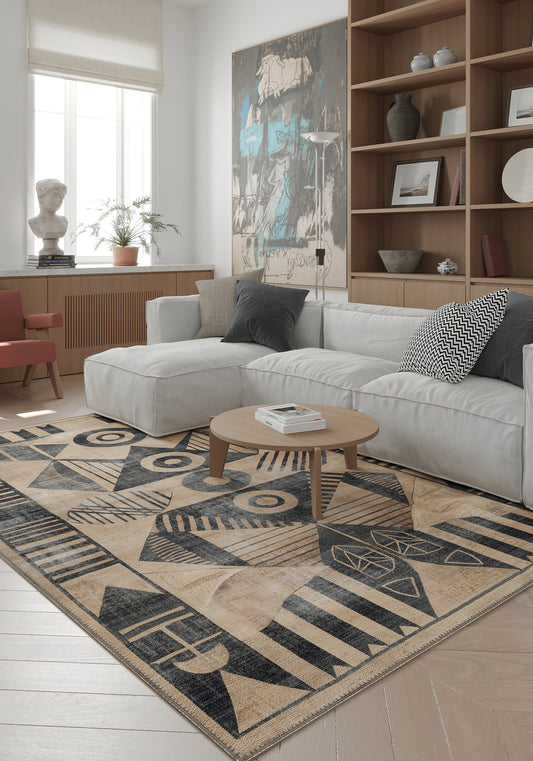 Ignatius Aztec Brown Rug