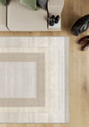 Mila Bordered Cream Rug