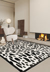 Dalmatian Black Bordered Animal Print Rug