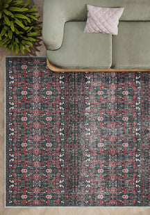 Gaia Washable Teal Rug