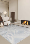 Bram Light Blue Art Deco Rug