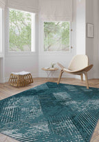 Briar Modern Washable Teal Rug