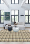 Odette Beige Plaid Rug