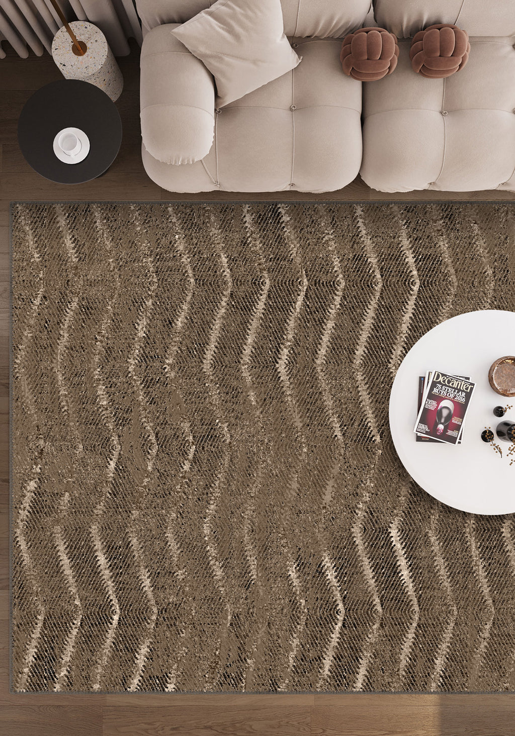Alice Brown Modern Washable Rug