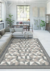 Brooke Geometric Grey Rug