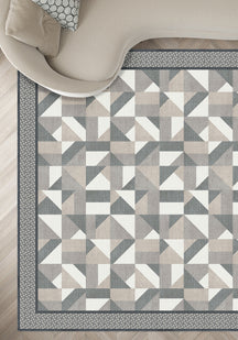 Brooke Geometric Grey Rug