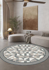 Brooke Geometric Grey Rug