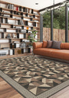 Brooke Brown Geometric Rug