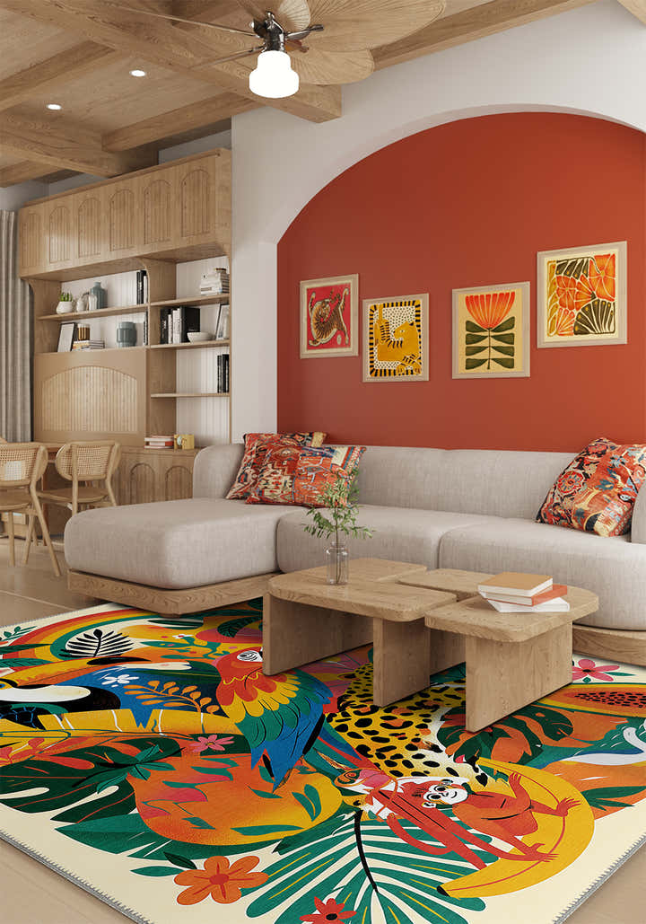 Amazonia Brazilian Tropical Rug